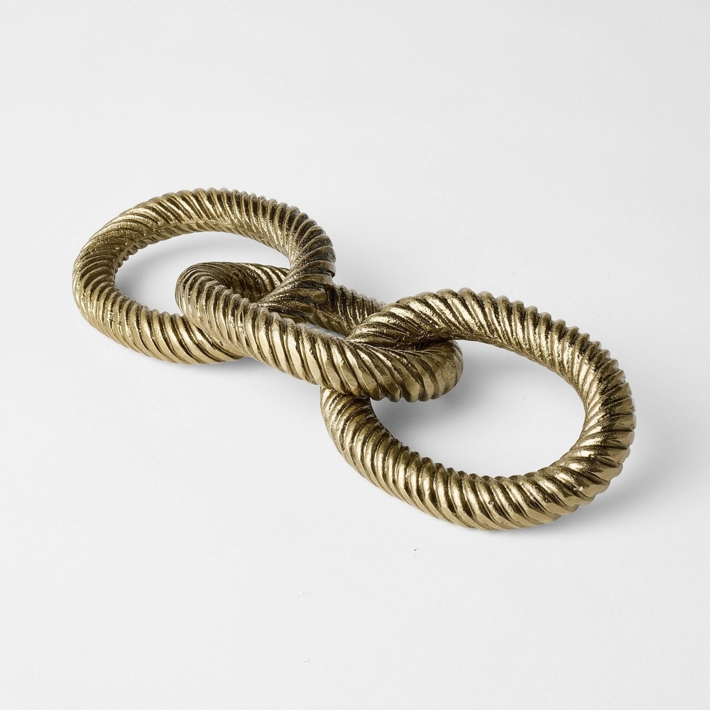 Cast Metal Decorative Links Gold Tone - Threshold‎ Studio McGee, Target